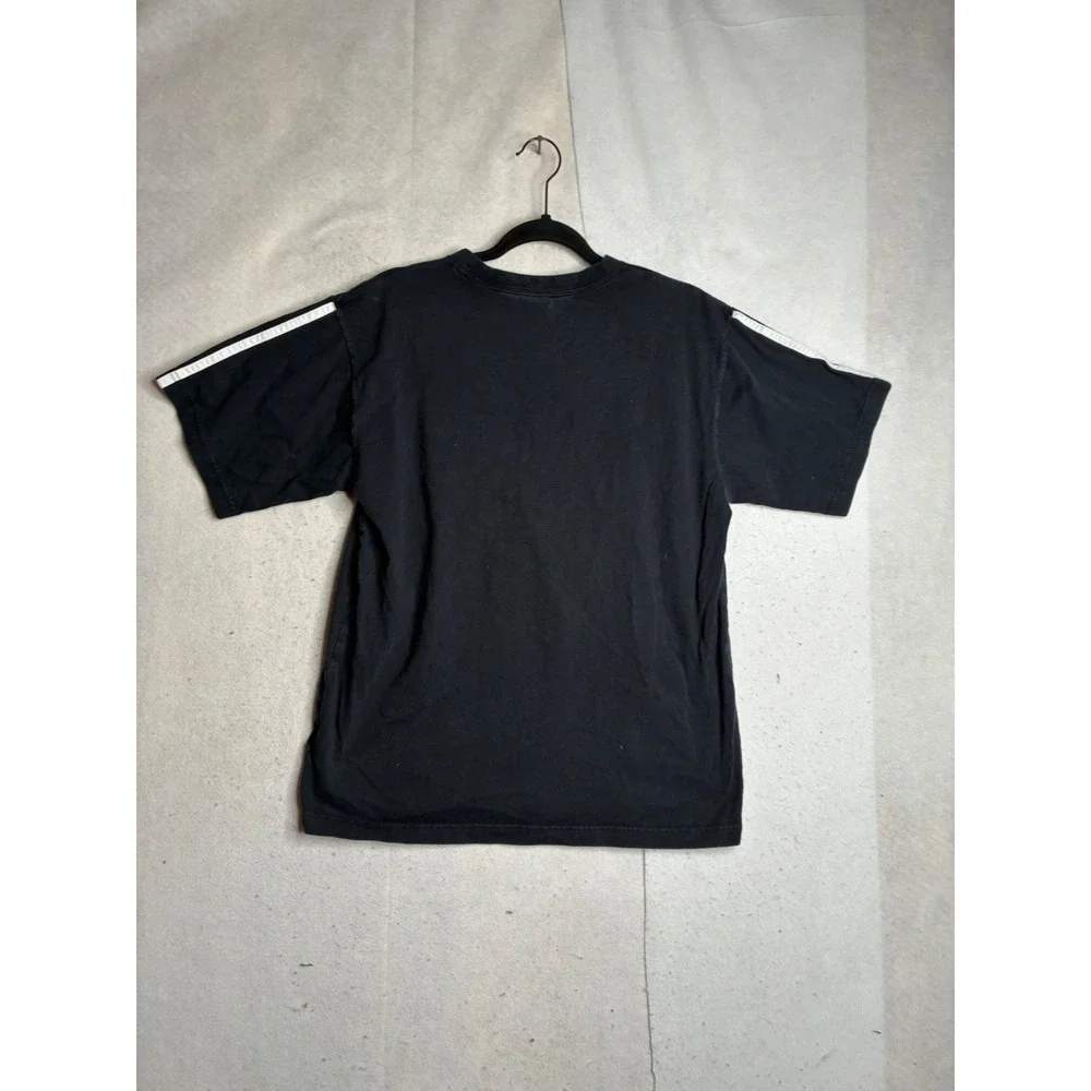 Adidas Originals Mens Trefoil‎ Logo 3-Stripe T-Shirt Black Gold Medium 3374